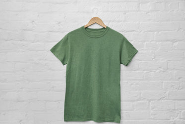A green T-shirt